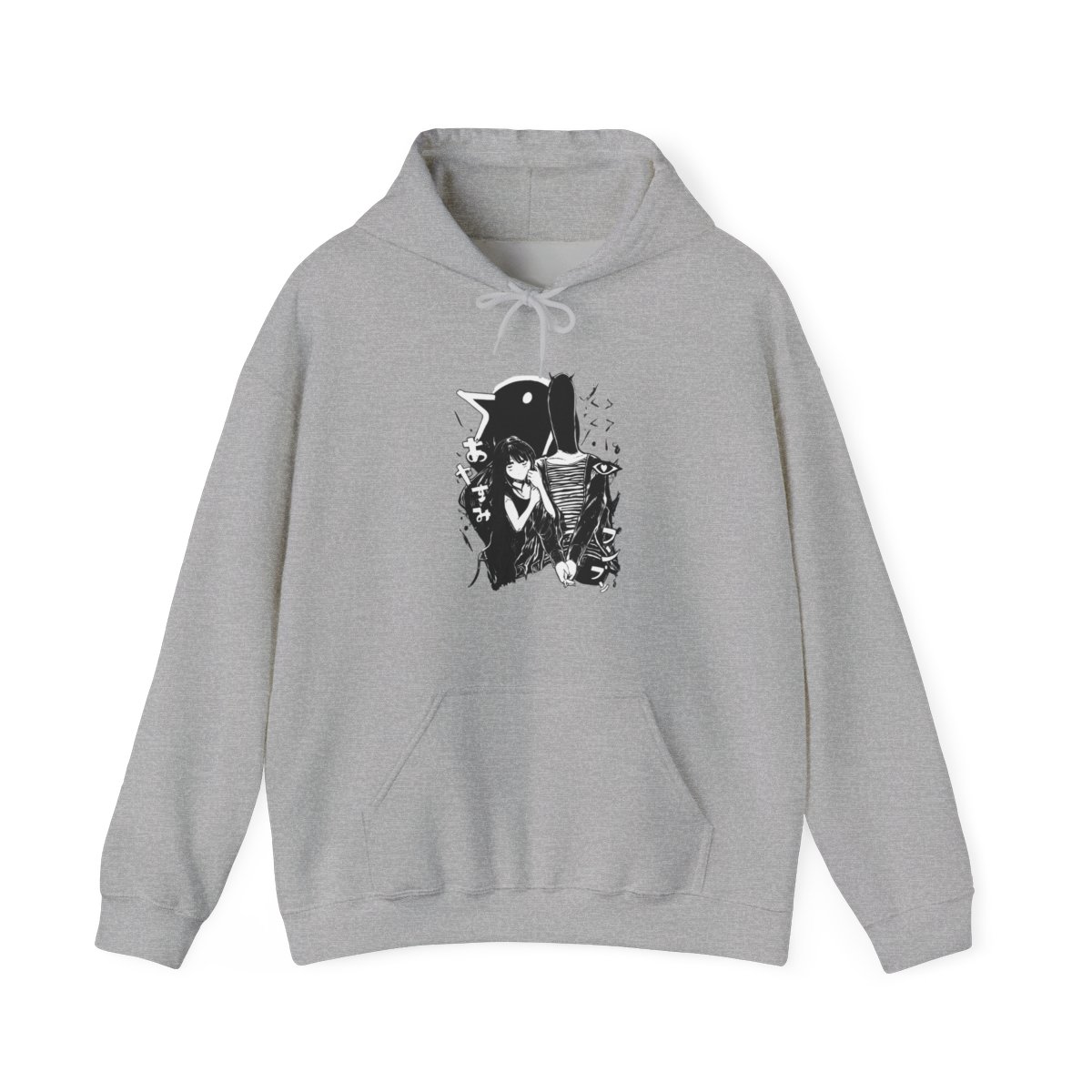 WBLXYMDP Omori Oyasumi Punpun Merch Men/Women Hoodie Long sleeve Hooded (Black,XX-Small) - Official Hoodies merchandise