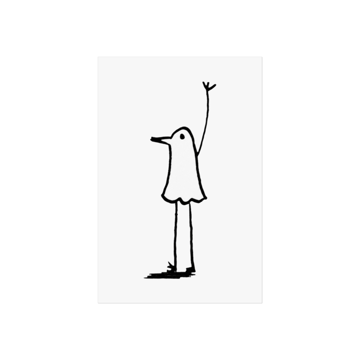 Minimalist Punpun Wall Art | Oyasumi Punpun