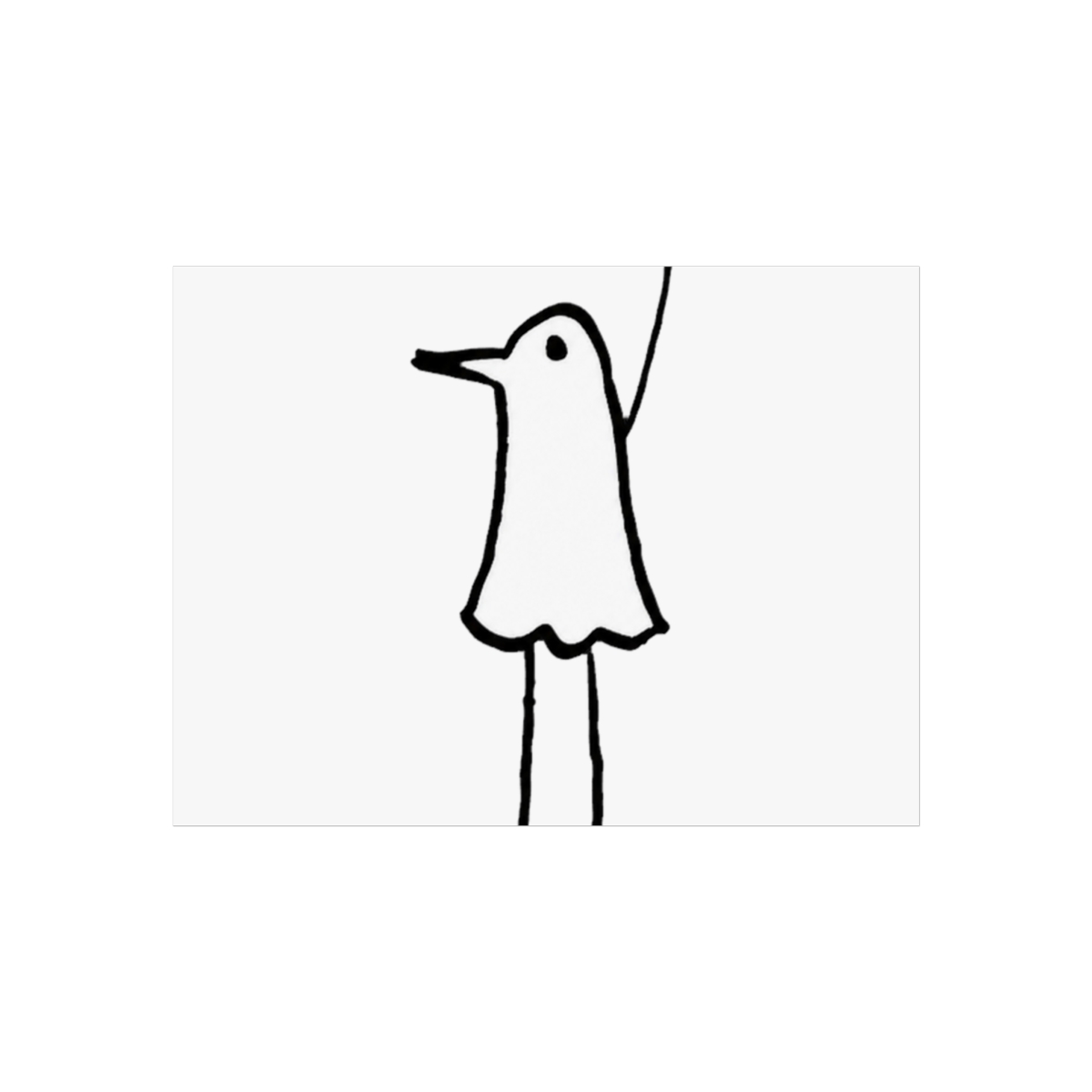 Minimalist Punpun Wall Art | Oyasumi Punpun - alternate angle 4, merchandise